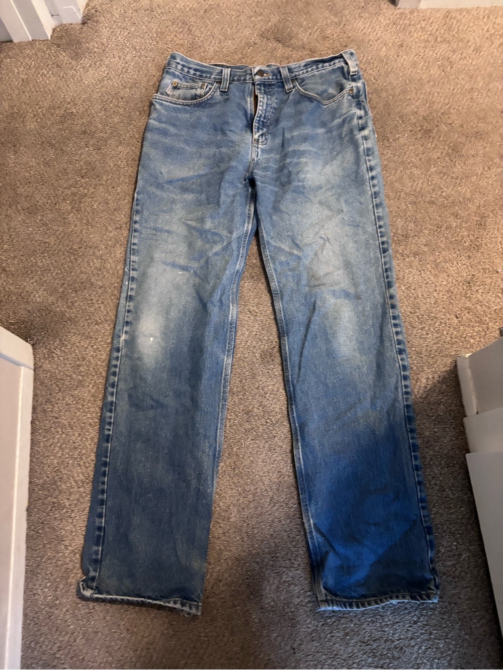 Carhartt Light Blue Straight-Leg Jeans